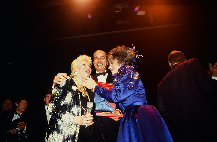 line renaud jacques chirac elizabeth taylor gala sidaction 1985