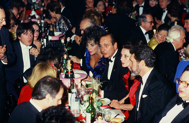 table personnalités gala sidaction 1985